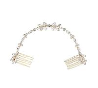 SAFIGLE Elegant Double Hair Comb for Brides Bridesmaids Chic Crystal Hair Accessories for Weddings Parties and Special Occasions Stylish Zircon Embellished Hairpiece for Women