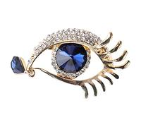SAFIGLE Elegant Eye Modeling Brooch Pin Premium Rhinestone Breast Pin Decor for Clothing and Eye-catching Accessory for Wardrobe Essentials