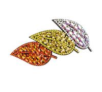 SAFIGLE Elegant Leaf Hairpin Clip for Women and Rhinestone Hair Decor Accessory Daily Wear and Special Occasions Adds Dignity and Freshness