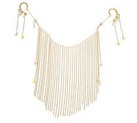 SAFIGLE Elegant Masquerade Face Chain Tassel Mask Face Covering Mask for Parties Performances