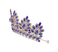 SAFIGLE Elegant Tiara Headband for Brides and Bridesmaids Party and Wedding Headpiece with Rhinestone Crown Design Durable Luxury Hair Accessory for Women