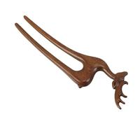 SAFIGLE Elegant Vintage Hair Chopstick with Distinctive Deer Ornament Sustainable Chinese Hairpin for Hanfu and Traditional Costume Styling