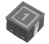 SAFIGLE Elevator Button Replacement Switch Dc24v Square Green Light 1 Digit Metal Pushbutton for Commercial and Residential Elevator Controls