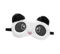SAFIGLE Embroidered Plush Panda Eye Mask Adjustable Breathable Sleep Blindfold Blackout Sleeping Eye Cover for Girls Children