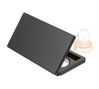 SAFIGLE Empty Eyeshadow Palette Makeup Palette Set 3pcs Matte Black Rectangular Eyeshadow Tray with Mirror for Travel Daily Makeup