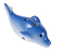 SAFIGLE Ethnic Dolphin Ocarina Portable Boys and Girls Musical Toy Beginner Flute for Ocean Animal Enthusiasts