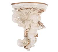 SAFIGLE European Style Resin Angel Wall-mounted Shelf Cherub Sculpture Decorative Wings Wall Art Ornament for Living Bedroom Dining Easy Installation and Design
