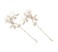 SAFIGLE Fairy Flower Ear Cuff Clip Jewelry for Kids Vintage Chinese Style Non-Piercing Ear Wraps Tassel Chain for Girls Costumes and Cosplay