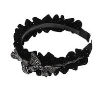 SAFIGLE Fashionable Bowknot Headband for Women Unique Ruffled Hair Accessory Volume Enhancing Spa Headband Distinctive Decoration for Face Washing and Daily Wear