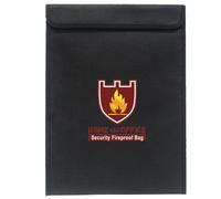 SAFIGLE Fireproof Document Bag A4 Size 28x38cm Waterproof File Pouch High Temperature Resistant 1000°c Black File Holder for Home Office School Storage