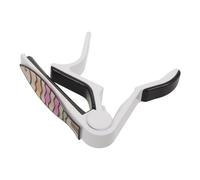 SAFIGLE Fish-Shaped Guitar Capo for Acoustic, Electric Guitars and Ukulele, White Plastic Tuning Clamp for Musicians and Performers, Precise String Adjustment Accessory