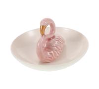 SAFIGLE Flamingo Pattern Jewelry Organizer Trinket Dish Ring Holder Dish for Earrings