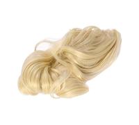SAFIGLE Fluffy Short Messy Ponytail Claw Clip Extensions Synthetic Hairpiece Blonde Ponytail Extension