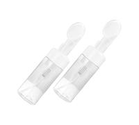 SAFIGLE Foaming Sub Bottle 2Pcs 120Ml Leak-Proof Reusable Portable Travel Dispenser with Brush Head for Hiking and Skincare
