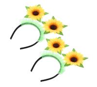 SAFIGLE Fun Sunflower Bopper Headband Vibrant Floral Hairpiece for Festivals Costume Parties and Photography Props Lightweight Comfortable for Spring Summer Events