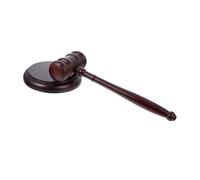 SAFIGLE Gavel with Base Lightweight Solid Wood Judge Hammer for Auction Loud Sound Multi-Functional Role Play Courtroom