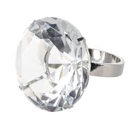 SAFIGLE Glass Crystal Ring Prop for Wedding Decorations Simulated Diamond for Engagements Anniversaries Lightweight Eye Catching Party Accent