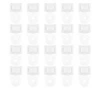 SAFIGLE Glass Door Retainer Clips and Minimalist Style Precision Design Stable Support 30pcs Acrylic with Screws Glass Panel Clips for Cabinet Doors and Mirror Holders