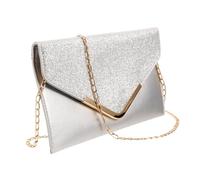 SAFIGLE Glitter Evening Bag for Women Sequin Clutch Purse with Chain Shoulder Strap Sparkly Crossbody Bag for Weddings Parties Special Events Durable PU Design