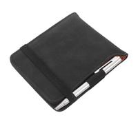 SAFIGLE Golf Scorecard Notebook in Black Faux Leather with Secure Grip and No Bleed Paper Includes Writing Pen Stylish Golf Score Book for Practice Range