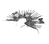 SAFIGLE Gothic Butterfly Headband for Women Lightweight Halloween Hair Accessory Unique Dark Style for Day Dead Cosplay Photography