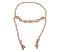SAFIGLE Gothic Waist Belt Braided Cotton Linen Rope Belt for Adults Adjustable Pastor Robe Costume Accessory for Cosplay Formal Wear Dresses and Trousers