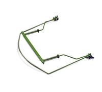 SAFIGLE Green 10-hole Harmonica Holder Neck Rack Metal Harmonica Accessory Stand for Mouth Organ Compatible Harp Frame for Blues and Folk Music Performance