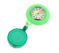 SAFIGLE Green Quartz Nurse Clip-on Watch Luminous Feature, Practical Portable Doctor Pocket Watch for Hospital Use and Birthday Gift