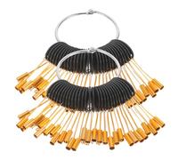 SAFIGLE Hair Sample Ring for Testing Buckles 30pcs Set Real Human Hair Color Samples Hairdresser Supplies for Salon and