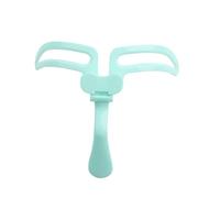 SAFIGLE Handheld Eyebrow Stencil Tool Reusable Makeup Helper for Precision Shaping for Beginners Quick and Easy Tracing for Eyebrows Portable and Foldable Design Green
