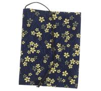 SAFIGLE Handmade Fabric Book Cover Washable Book Protector Sleeve Adjustable Blue Decorative Pouch for Hardcover Paperbacks