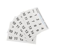 SAFIGLE Handpan Drum Note Stickers 5pcs White Number Scale Labels Tongue Drum Learning Decals for Percussion Practice and Beginner Training Accessories