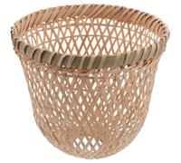 SAFIGLE Handwoven Bamboo Hanging Lampshade 20cm Diameter Rustic Pendant Lamp Cover for Dining Room Bedroom Balcony Lightweight Chinese Style Woven Light Shade