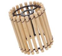 SAFIGLE Handwoven Small Bamboo Lampshade Natural Cage Design for Tea Decor Traditional Bamboo Craft Ceiling Light Shade