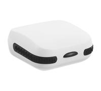 SAFIGLE Hearing Aid Storage Box, Hearing Aid Case, Hard Protective Container, Sponge Abs PVC, Waterproof Splashproof, 6x6x2.5cm, White, Portable for Travel, for Seniors