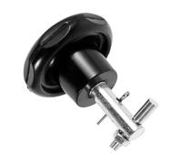 SAFIGLE Heat Resistant Bakelite Stove Handle and Versatile Compatibility with Comfortable Grip Spherical Black Fireplace Door Pull for Barbecue Grill and Stove Fire Pit Replacement