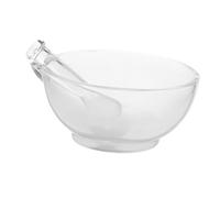 SAFIGLE Heavy Duty Glass Bowl and Pestle for Laboratory and Kitchen Use Non-slip Base Mortar Pestle with Smooth Interior Surface Versatile Grinding and Blending Tool for Medications and