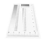 SAFIGLE High-precision Transparent Crack Measuring Gauge with Clear Markings for Accurate Diameter Defect and Line Estimation Multifunctional Spot and Scratch Inspection Tool