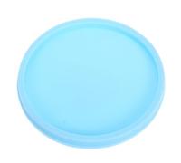 SAFIGLE Holographic Irregular Snowflake Resin Coaster Mold Round Silicone DIY Mold for Epoxy Crafting Nonslip Heat-Resistant Tray for Home Decor and Festive Gatherings