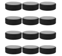 SAFIGLE Indoor Hockey Training Pucks Suitable for Hockey Table Game Environments 15pcs Black Pu Material for Professional Performance and Versatile Training Application