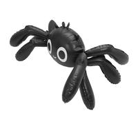 SAFIGLE Inflatable Giant Spider Foil Balloon Large Black Halloween Decor Portable Spooky Blow Up Prop for Haunted House Party Supplies Indoor Outdoor