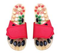 SAFIGLE Jade Cobblestone Massage Slippers 37-38 Health Foot Acupressure Sandals Comfortable Foot Wellness Footwear