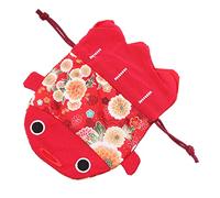SAFIGLE Japanese Goldfish Drawstring Pouch Brocade Storage Bag for Weddings Parties and Special Occasions Japanese Style Candy Holder