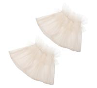 SAFIGLE ```json ( Data [ White Mesh Wrist Cuffs Creative Soft Comfortable Easy to Use Sleeve Accessories for Nail Art Displays and Photoshoots