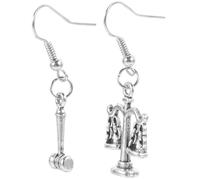 SAFIGLE Justice Scale Lawyer Earrings Dangle for Women Elegant Metal Gavel Design Jewelry Sophisticated Law Students and Judges Comfortable and Secure Fit