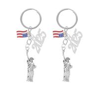 SAFIGLE Keyring Statue of Ornament Keyring Decor Keychain Souvenir with American Flag for Travel