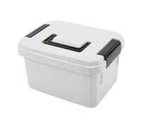 SAFIGLE Large Capacity Medicine Case with Handle, Household Storage Container for Supplies, Portable Beige Medical Box for Home and Travel