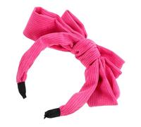 SAFIGLE Large Pink Bow Headband Ladybug Headband for Women Soft Comfortable Hair Bowknot Accessory for Parties