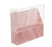 SAFIGLE Lash Tweezer Organizer with Lid Durable Stand for Eyelash Extension Tools Storage for Professionals and Beginners Portable Beauty Accessory Marble Design