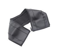 SAFIGLE Leather Baby Stroller Handlebar Cover with Easy to Clean Soft Armrest Protector for Pushchair and Baby Prams, Sturdy Stroller Handle Sleeve Accessory in Black